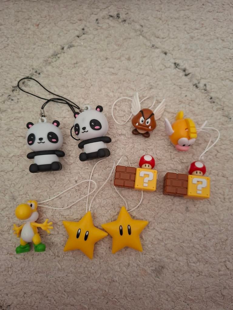 Leuke sleutelhangers: panda's, Mario, Yoshi en meer!, Ophalen of Verzenden