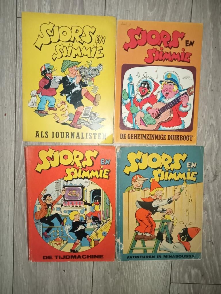 Sjors en Sjimmie Stripboeken - 4 Stuks, Boeken, Meerdere stripboeken, Ophalen of Verzenden, Gelezen