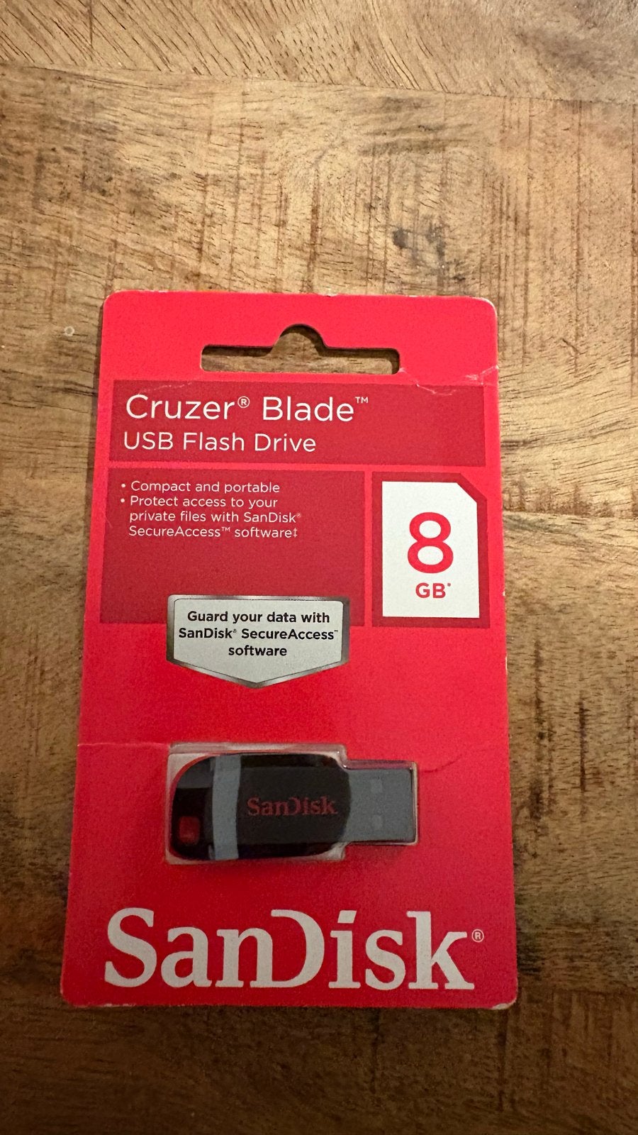 SanDisk Cruzer Blade USB Flash Drive 8GB, Computers en Software, USB Sticks, Ophalen of Verzenden, Nieuw, 8 GB