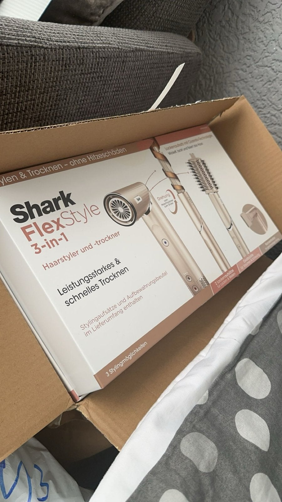 Shark FlexStyle 3-in-1 Haarstyler en -droger, Ophalen of Verzenden, Nieuw, Haarverzorging