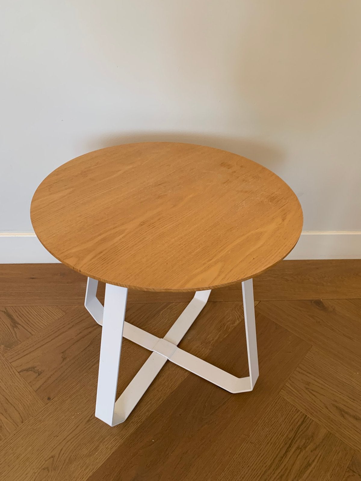 Design salontafel Puik 45 cm, nieuw €190, nu €40!!, Minder dan 55 cm, Rond, Zo goed als nieuw, Ophalen