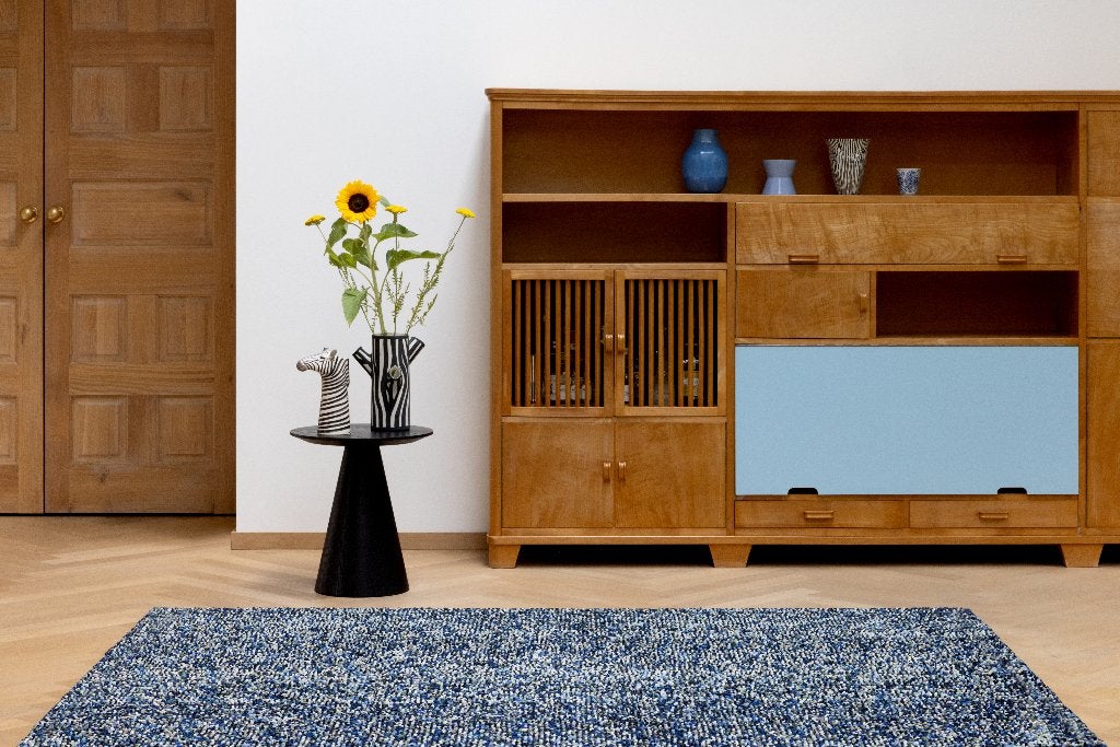 Brink & Campman Pop Art True Blue – 200  280 cm – NIEUW –, Info@brinkencampman.com, Blauw, Ophalen of Verzenden, Lichtenvoorde