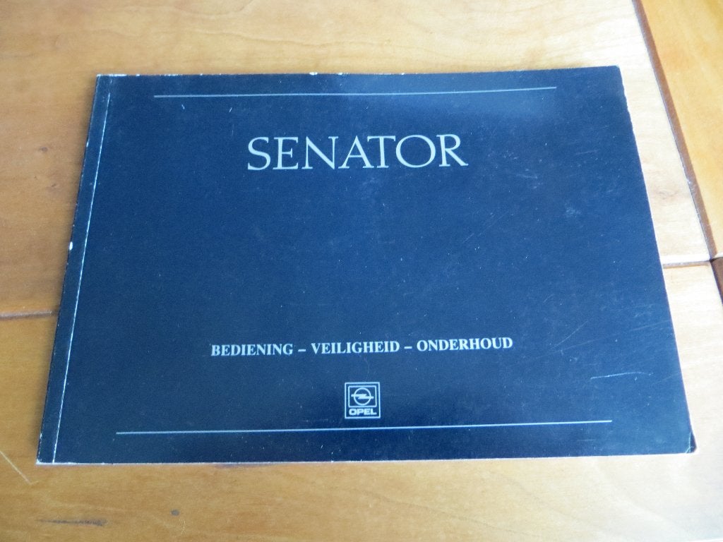 Instructieboek Opel Senator B 12-1987, Auto diversen, Handleidingen en Instructieboekjes, Ophalen of Verzenden