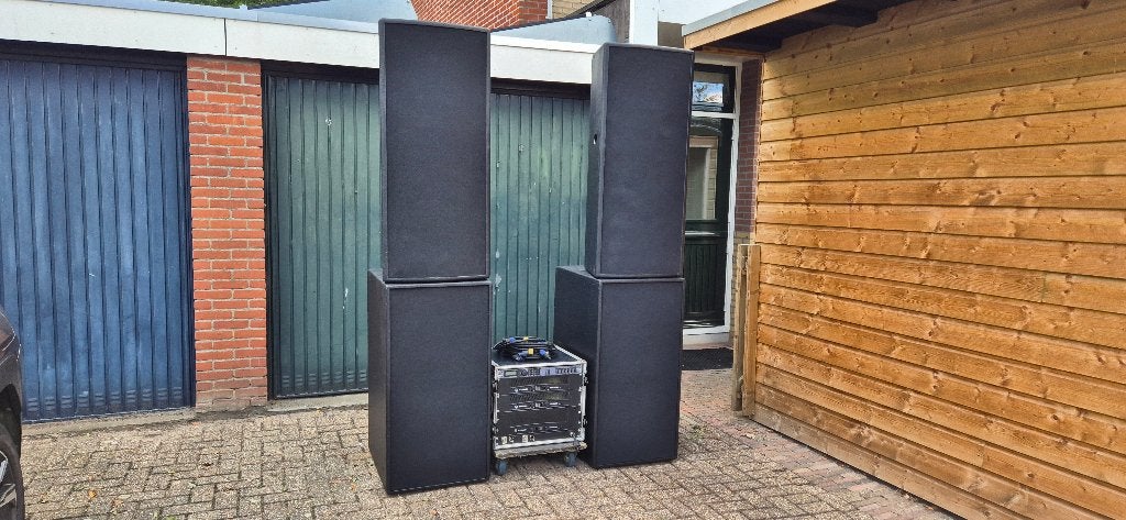 Turbosound speaker set Crown amps dbx Eminence subs, Ophalen, Gebruikt, Audio