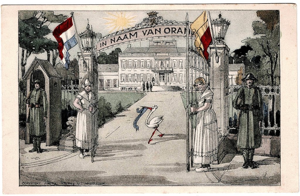 Baarn, paleis Soestdijk,  in 1945 ongelopen, richtprijs 3,50, Verzenden, 1940 tot 1960, Ongelopen, Utrecht