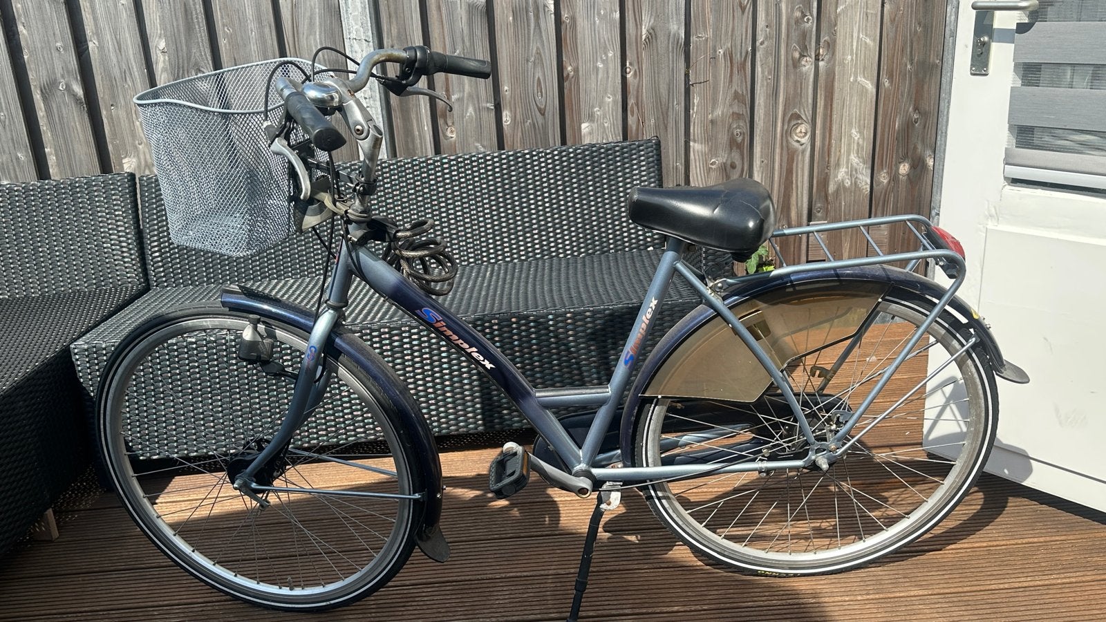 Simplex fiets met versnellingen en mandje, Terugtraprem, Gebruikt, Versnellingen, 50 tot 53 cm
