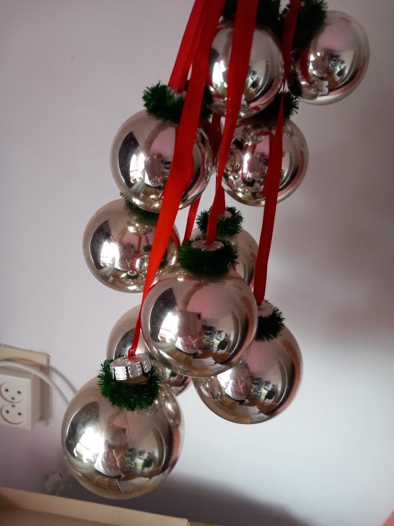 Vintage tros kerstballen, Diversen, Ophalen, Gebruikt