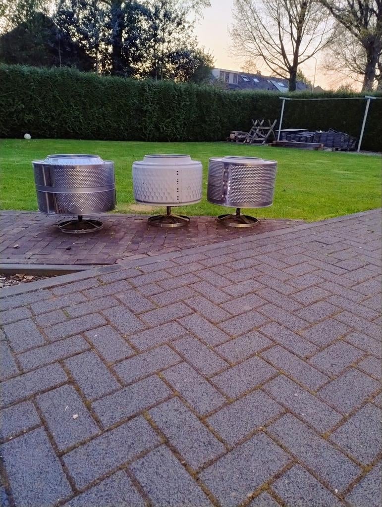 Mooie nieuwe vuurkorf van wasmachinetrommel, Tuin en Terras, Vuurkorven, Ophalen of Verzenden, Nieuw, Vuurkorf