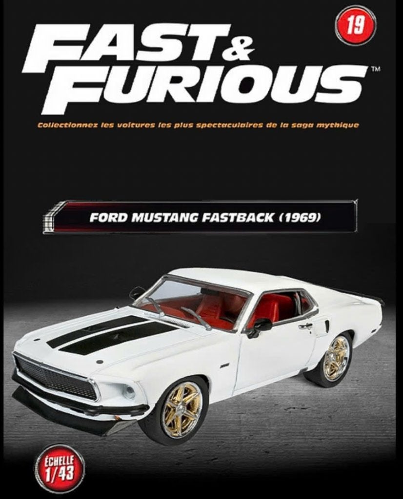 Ford Mustang Fastback 1969 SCHAAL 1/43 FAST & FURIOUS # 19, Verzenden, Nieuw, Auto, Overige merken