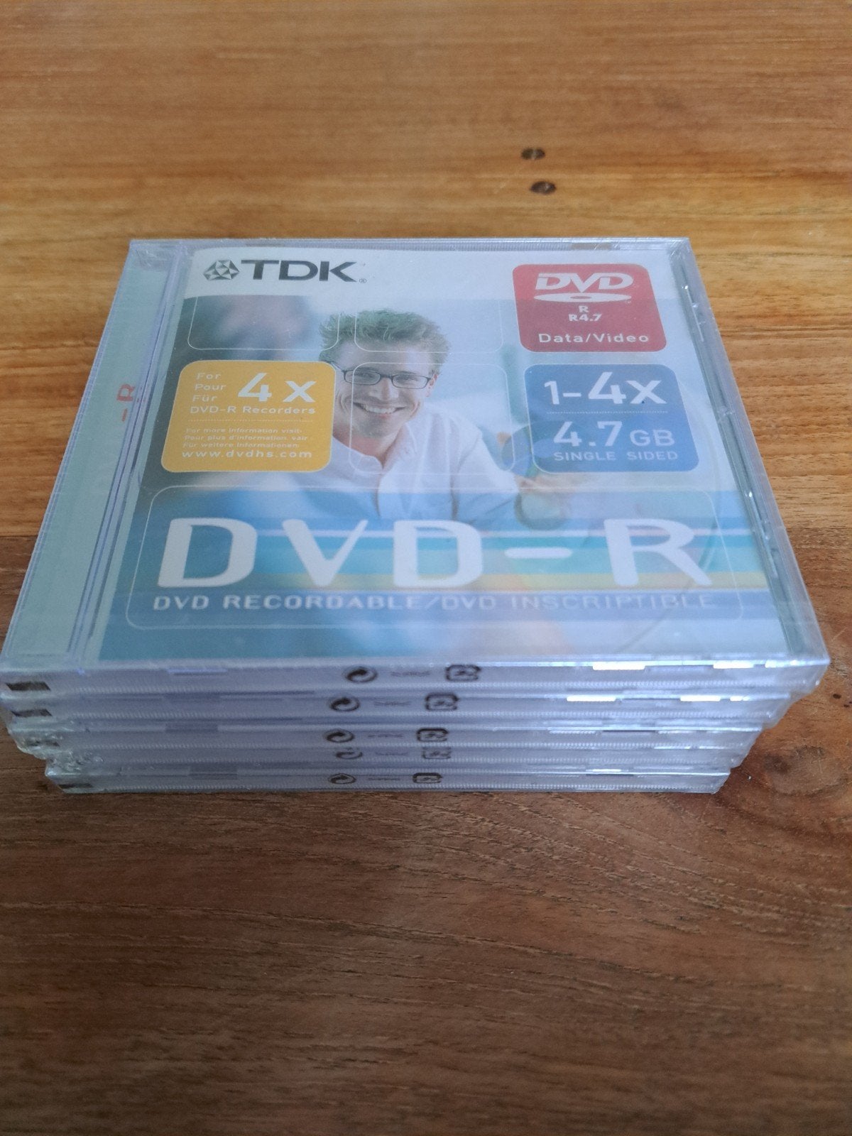 TDK DVD-R 4.7 GB 4x Data/Video 5 stuks Nieuw!, Herschrijfbaar, Ophalen of Verzenden, Dvd, Nieuw