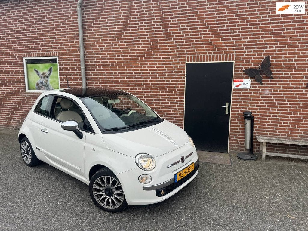 Fiat 500 1.2 Lounge Pano, Airco, NW apk, Voorwielaandrijving, Stof, Gebruikt, 4 cilinders