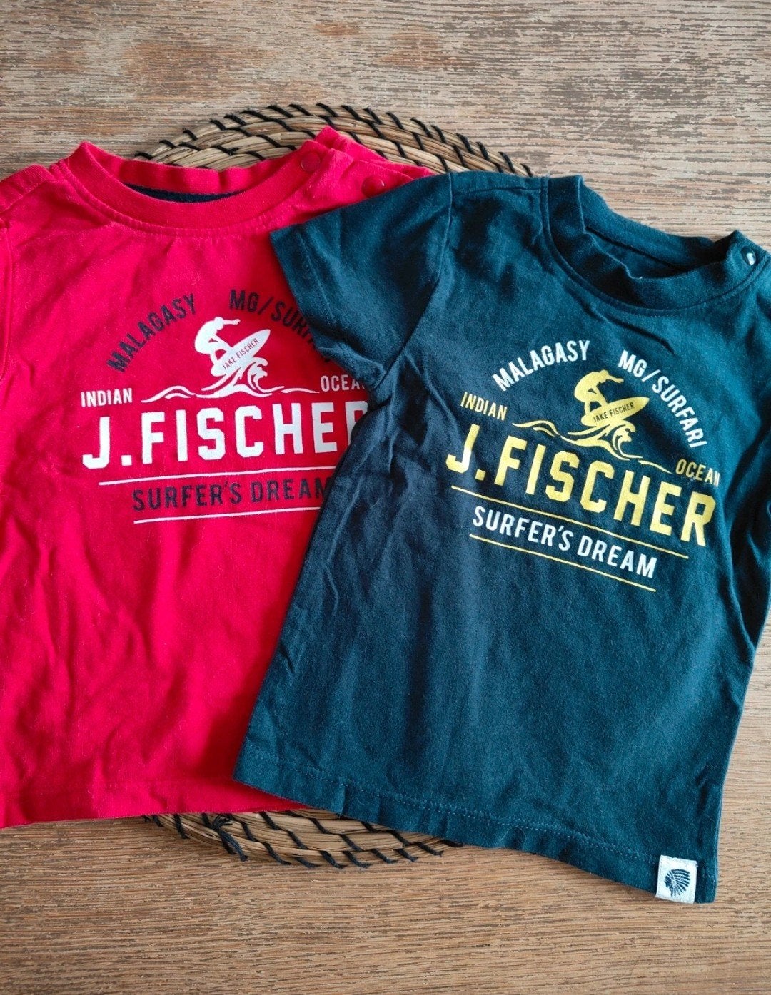 2 t-shirts, maatje 74, Jake fisher, Ophalen of Verzenden, Zo goed als nieuw, Jongetje