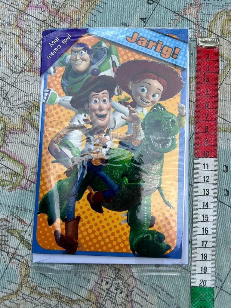 Wenskaart Disney Toy Story met memo plaatjes, Ophalen of Verzenden, Zo goed als nieuw