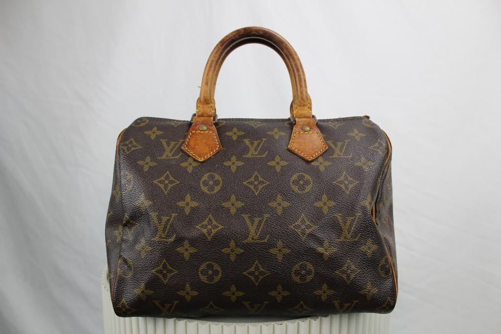 Louis Vuitton Speedy 25 - 1115, Sieraden, Tassen en Uiterlijk, Tassen | Damestassen, Gebruikt, Bruin, Ophalen of Verzenden, Lv