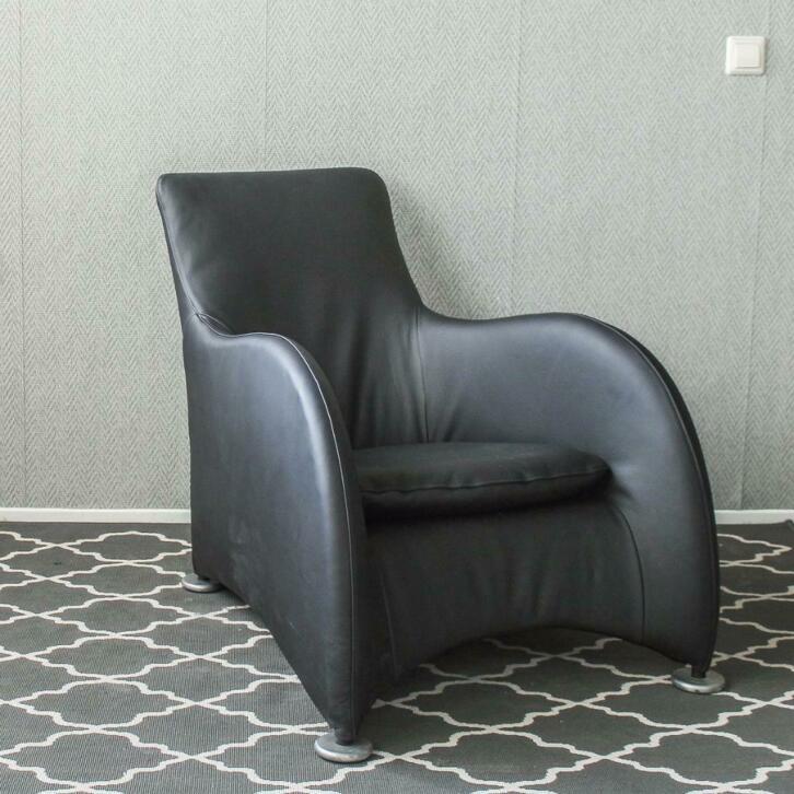 2x Montis Loge uitgevoerd in mat zwart leder, Niet ingevuld, Niet ingevuld, Nieuw, Leer