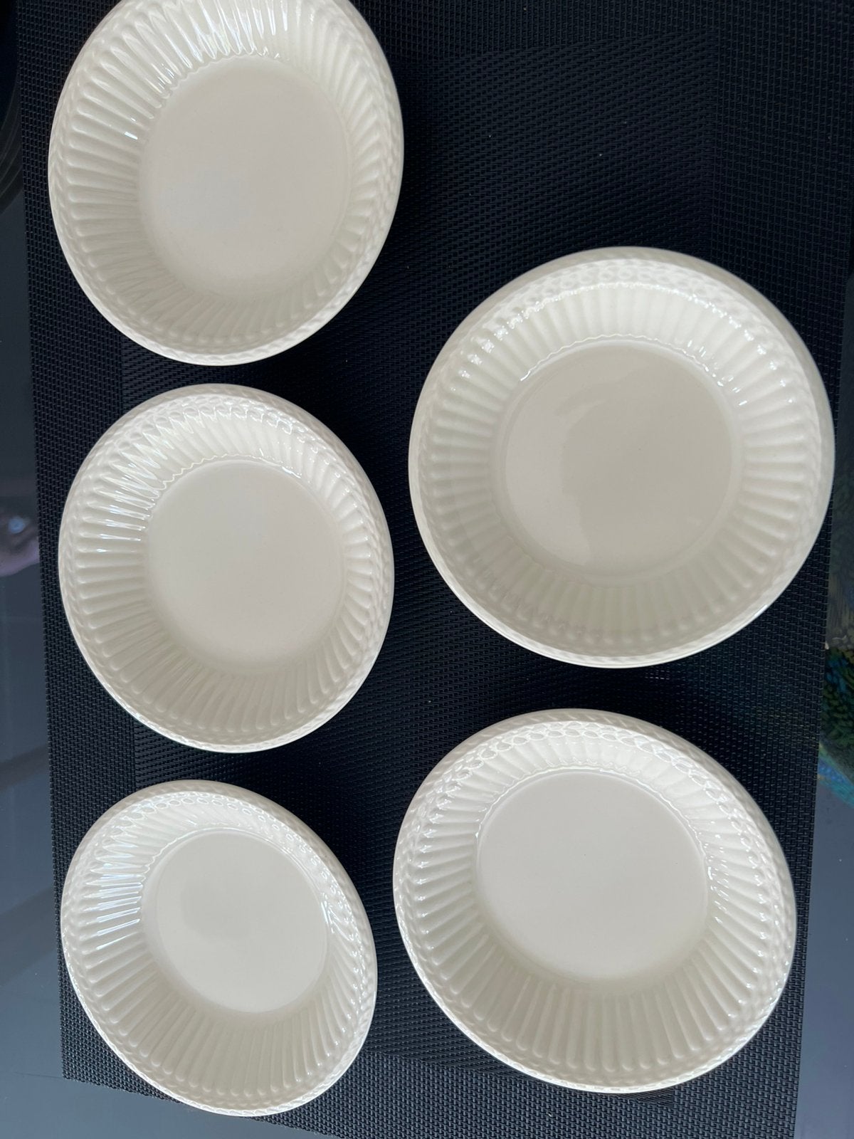 5 Wedgwood Edme compoteschaaltjes, nieuwstaat, 13,5 cm, Ophalen of Verzenden, Zo goed als nieuw, Aardewerk, Overige typen