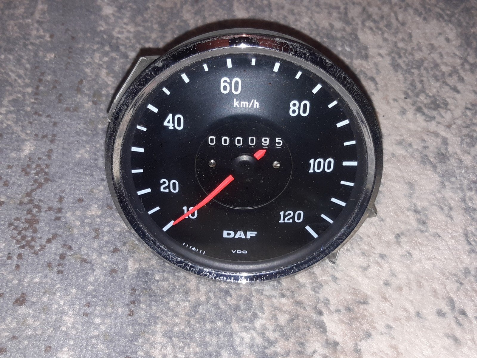 DAF snelheidsmeter VDO 120 km/u - Vintage vrachtwagen, Verzenden, DAF, Dashboard en Schakelaars
