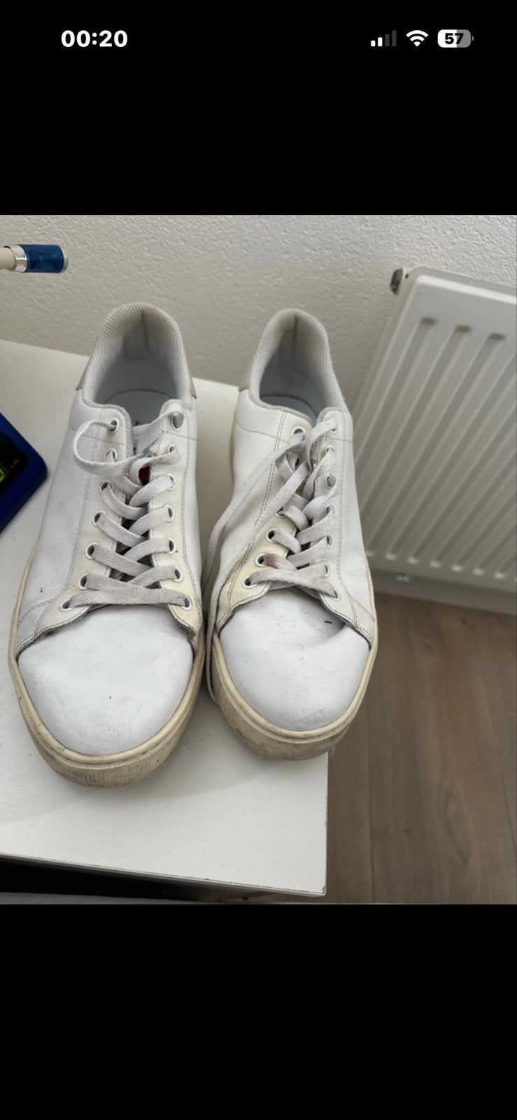 Witte Tommy Jeans sneakers - Maat 42, Ophalen of Verzenden, Gedragen, Wit, Sneakers of Gympen