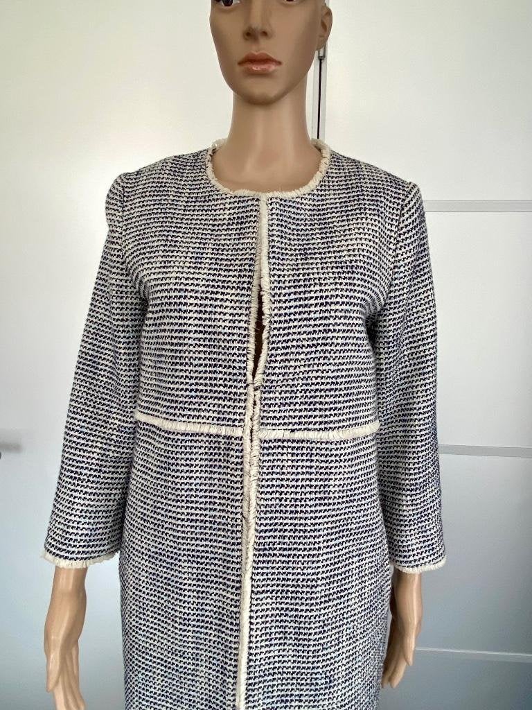 i593 Steps maat M=38/40 lang jasje jas tussenjas blazer, Kleding | Dames, Maat 38/40 (M), Blauw, Ophalen of Verzenden, Zo goed als nieuw