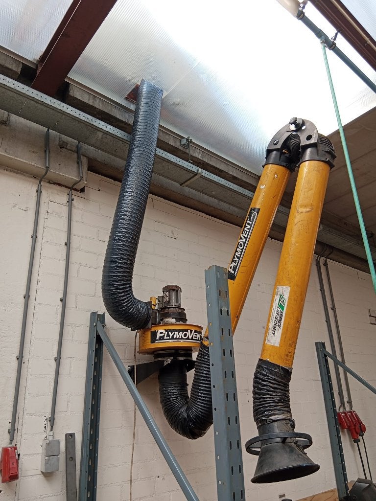 Lasafzuiging Plymovent, Doe-het-zelf en Verbouw, Ventilatie en Afzuiging, Ophalen, Zo goed als nieuw, Afzuiger