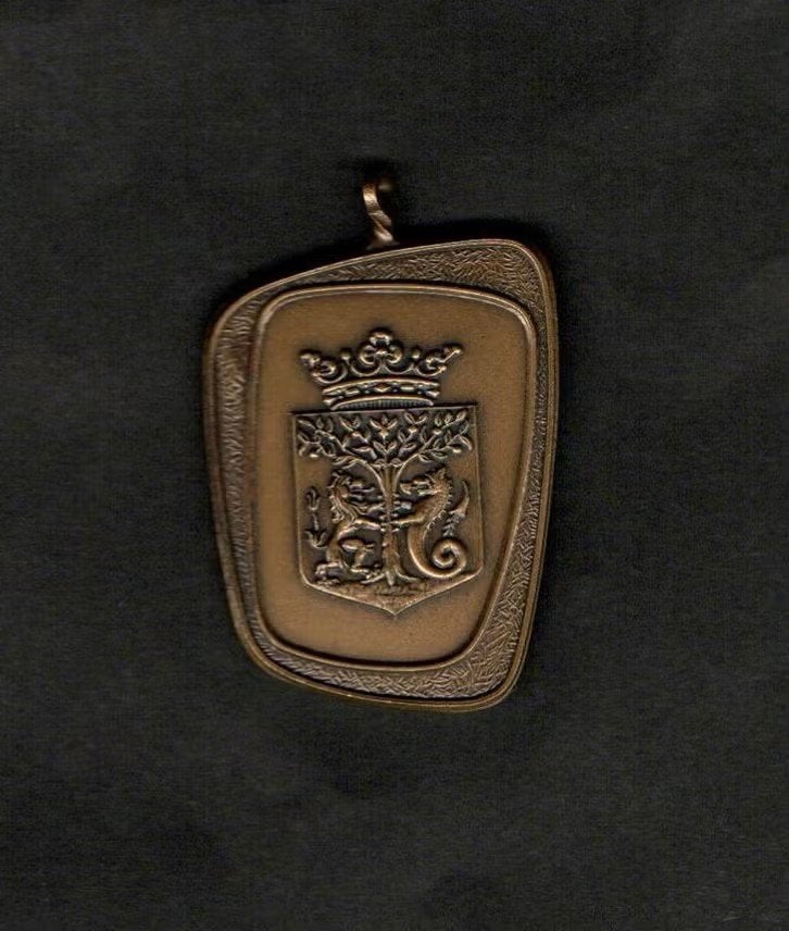 Medaille Terschelling Brandaris Wandeltocht Stadswapen., Ophalen of Verzenden, Zo goed als nieuw