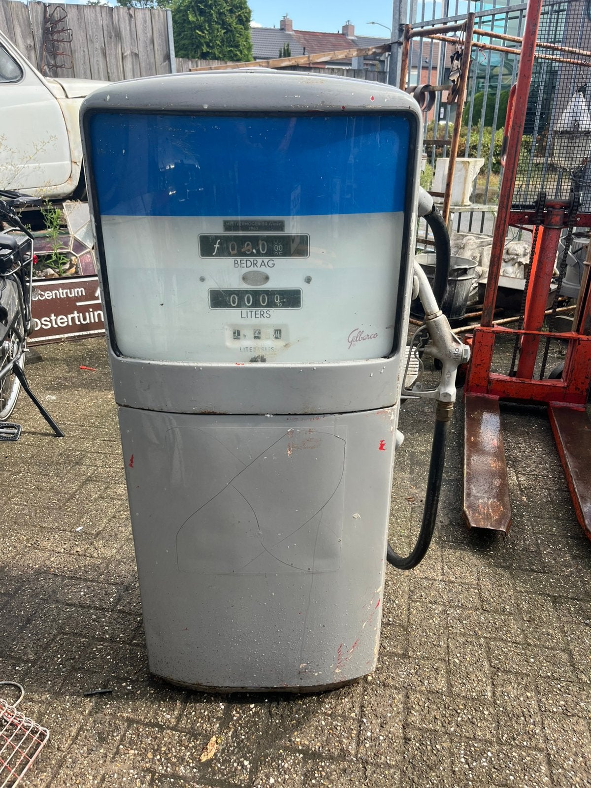 Gilbarco benzinepomp ️, Verzamelen, Merken en Reclamevoorwerpen, Ophalen, Gebruikt, Gebruiksvoorwerp, X