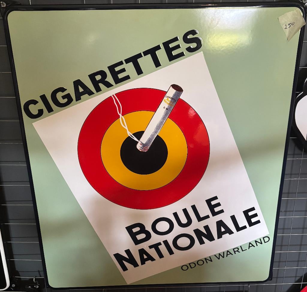 emaille reclamebord boule nationale, Ophalen of Verzenden, Nieuw, Reclamebord