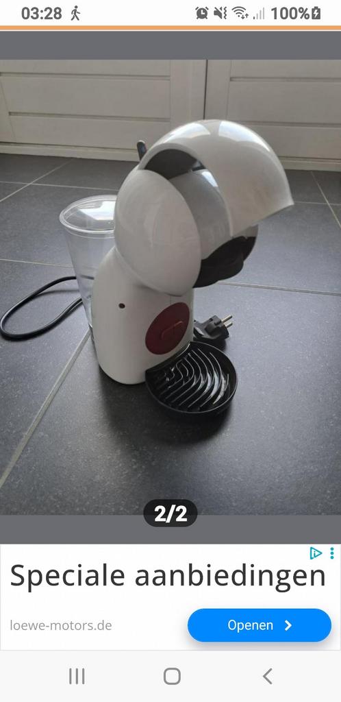 Nescafé Dolce Gusto Piccolo koffiezetapparaat, Ophalen, Koffiemachine, Zo goed als nieuw, 1 kopje