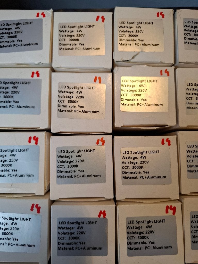 25 x ledlight nieuw nr 209, Led-lamp, Nieuw, Neutraal wit, E27 (groot)