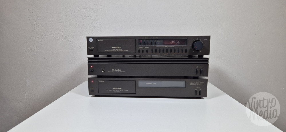 Technics 808 Stereo-Set | Voor en Eindversterker | Remote, Overige merken, Tuner of Radio, Refurbished, Losse componenten
