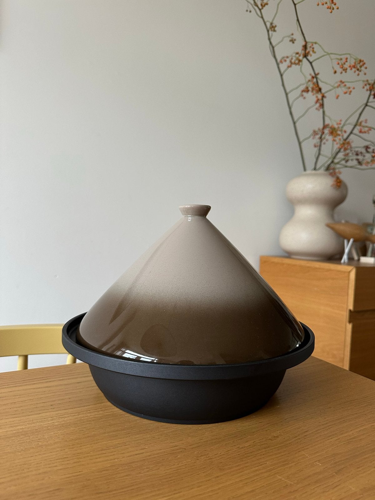 Tajine schaal voor inductie - Zo goed als nieuw, Ophalen, Overige typen, Zo goed als nieuw, Steen/keramiek