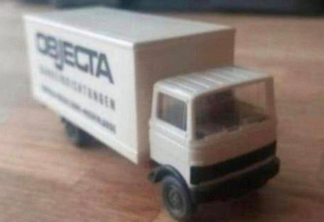 Mercedes-Benz MB 809 Lieferwagen “Objecta”  Wiking Berlin-W, Ophalen of Verzenden, Zo goed als nieuw, Bus of Vrachtwagen, Wiking