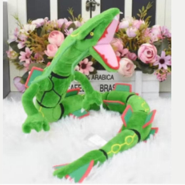 Pokemon grote knuffel Rayquaza groen (76cm), Ophalen of Verzenden, Nieuw, Overige typen