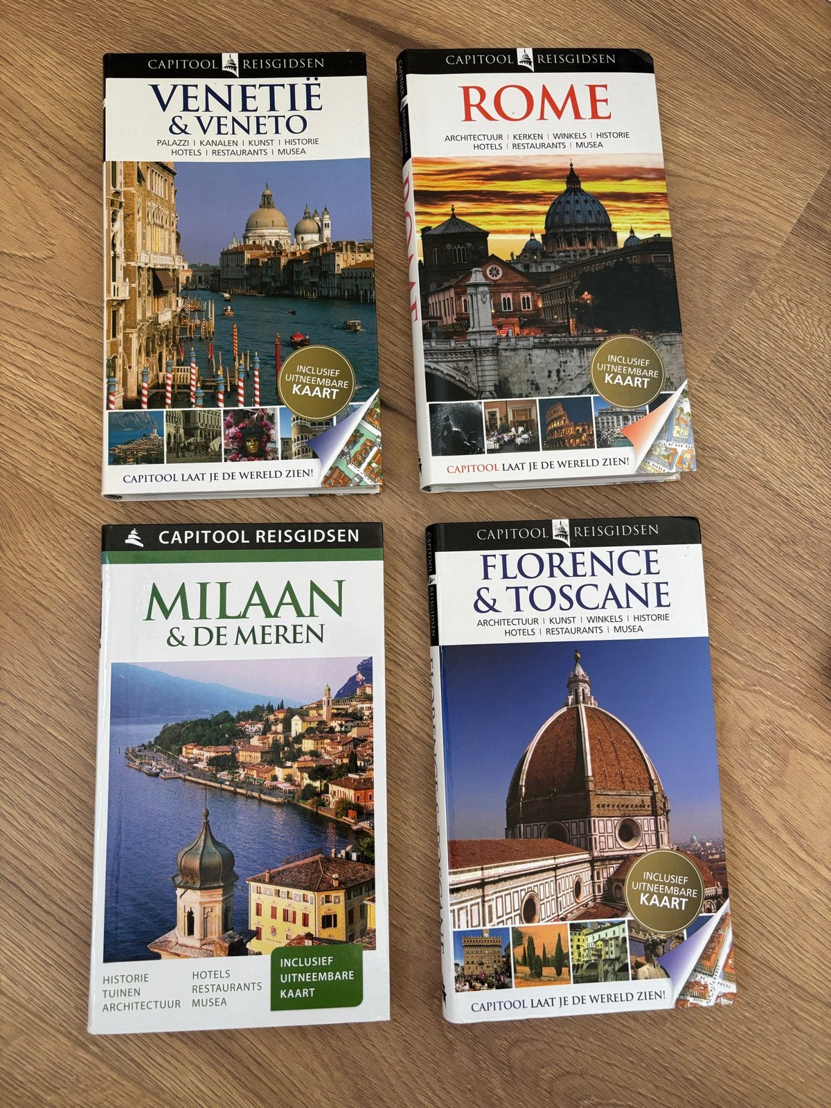 4 Capitool Reisgidsen Italië: Venetië, Rome, Milaan, Florenc, Capitool, Europa, Ophalen of Verzenden, Zo goed als nieuw