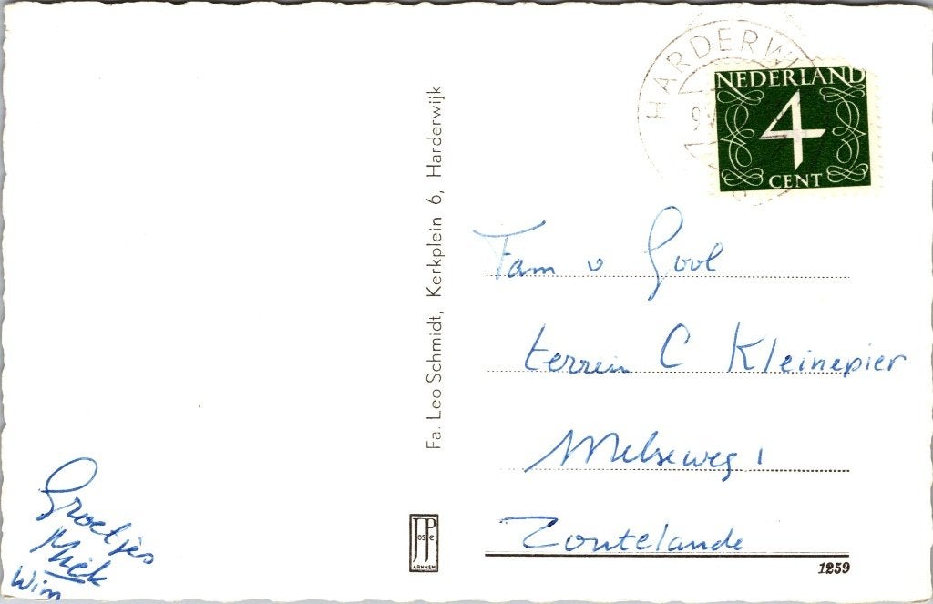 Harderwijk - 12 oude ansichtkaarten, Verzenden, 1960 tot 1980, Gelopen, Gelderland
