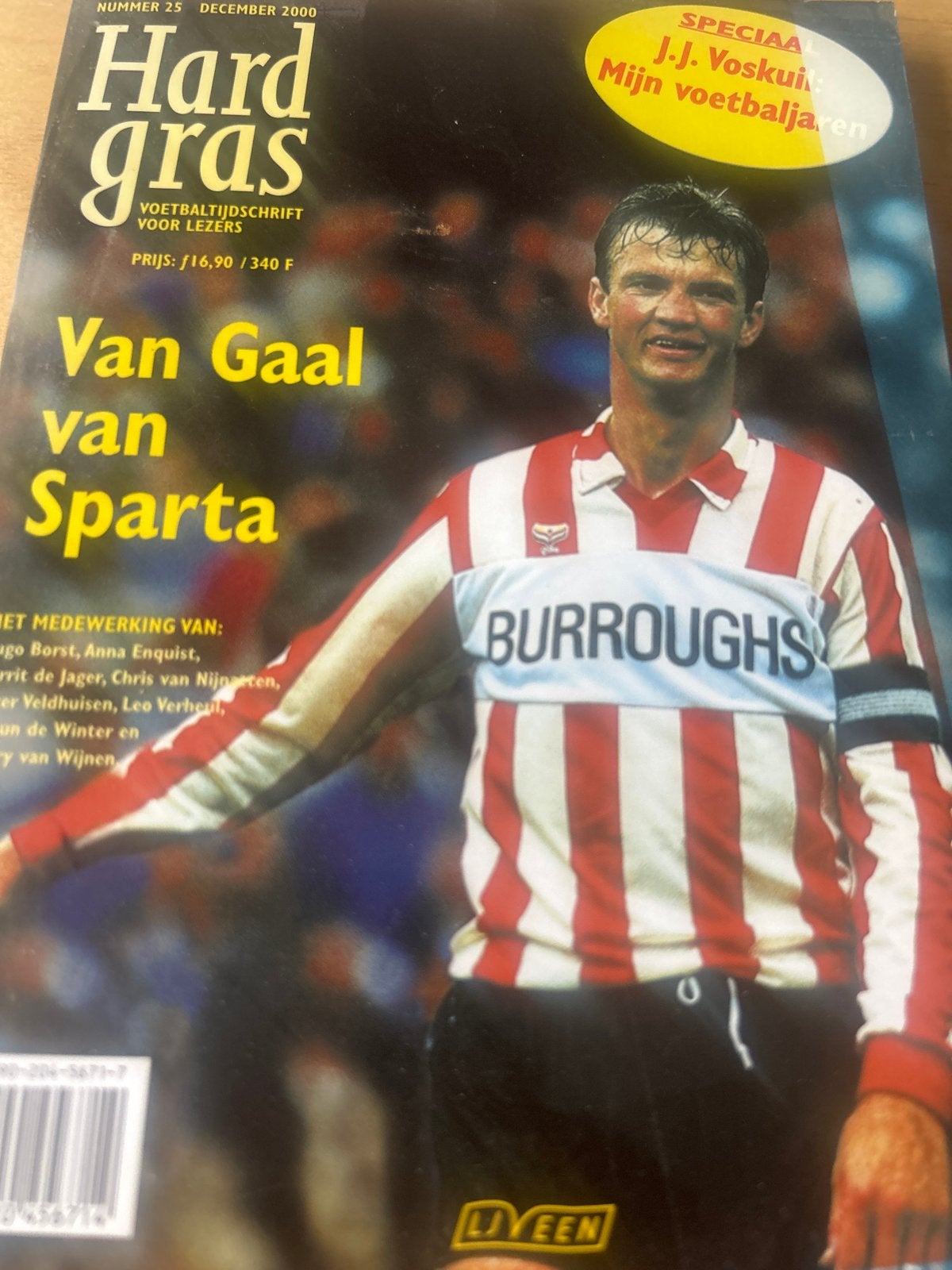 Hard Gras Voetbaltijdschrift - December 2000, Ophalen of Verzenden, Zo goed als nieuw, Sport en Vrije tijd