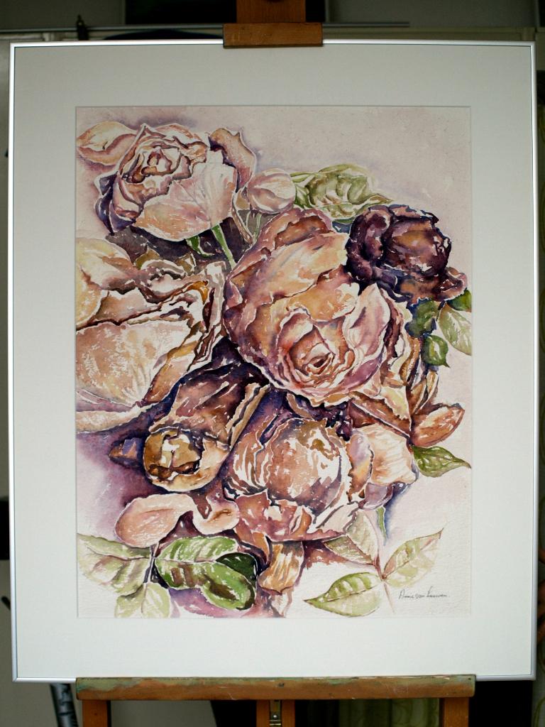 ROZEN, Oorspronkelijke maker, Nieuw, Ophalen of Verzenden, Schilderij