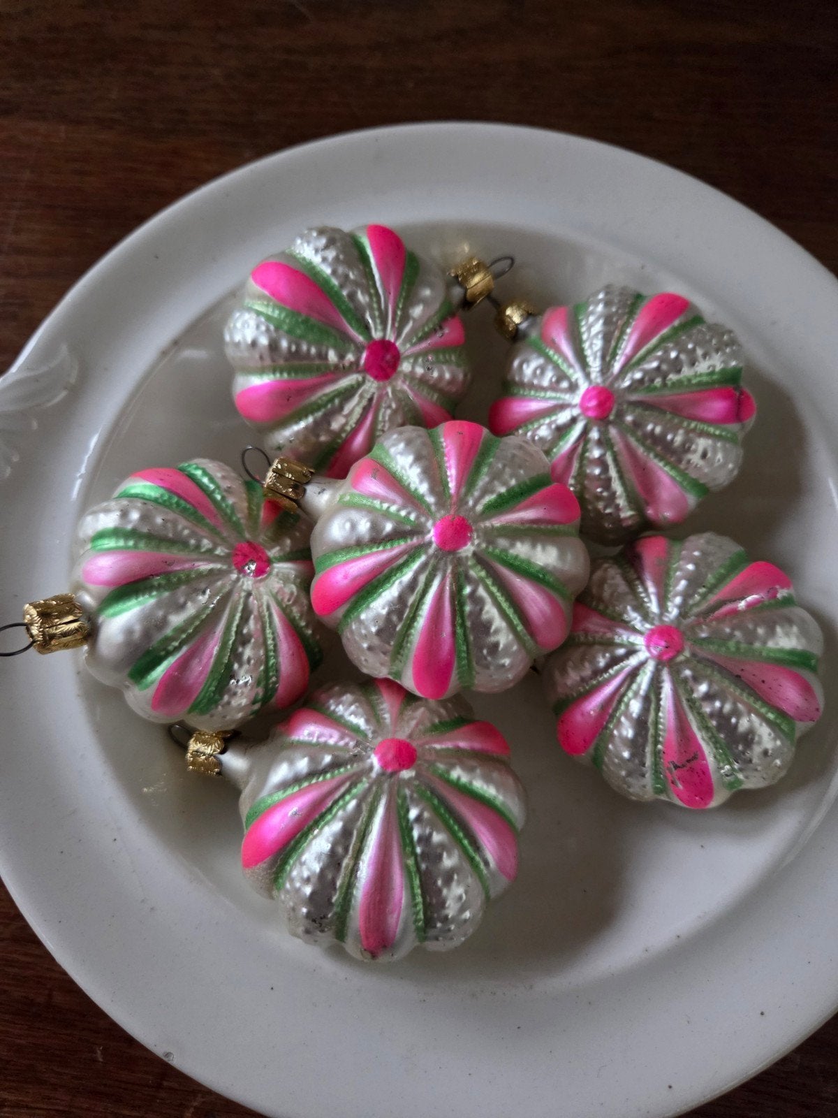 6 niet oude kerstballen, Ophalen of Verzenden