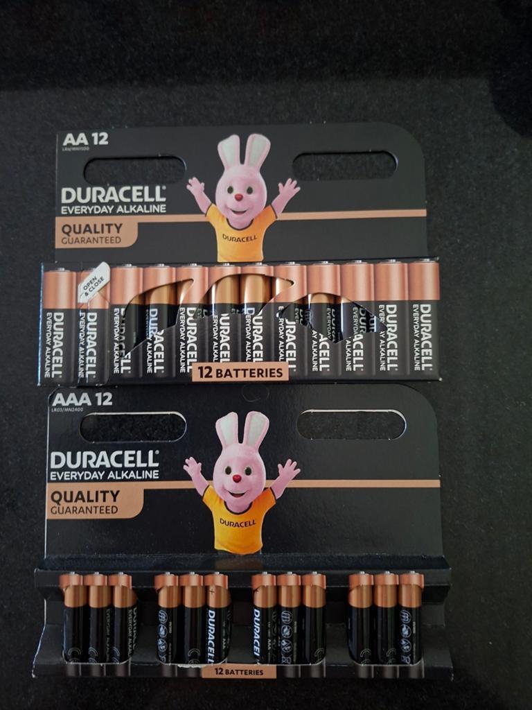 Partij Duracell Everyday Alkaline Batterijen 12 pak., Ophalen of Verzenden, Nieuw