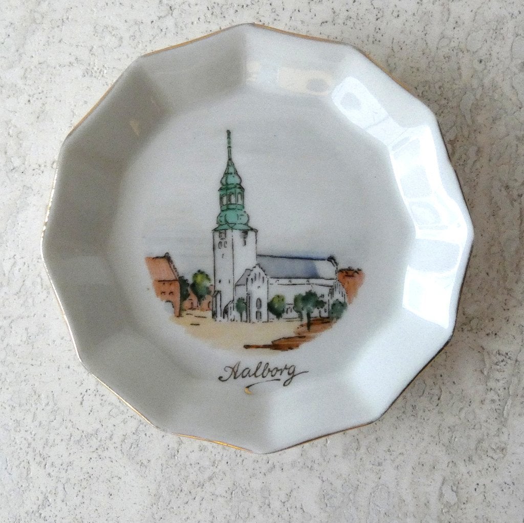 Schaaltje Aalborg Denemarken bordje bord schaal, Ophalen of Verzenden