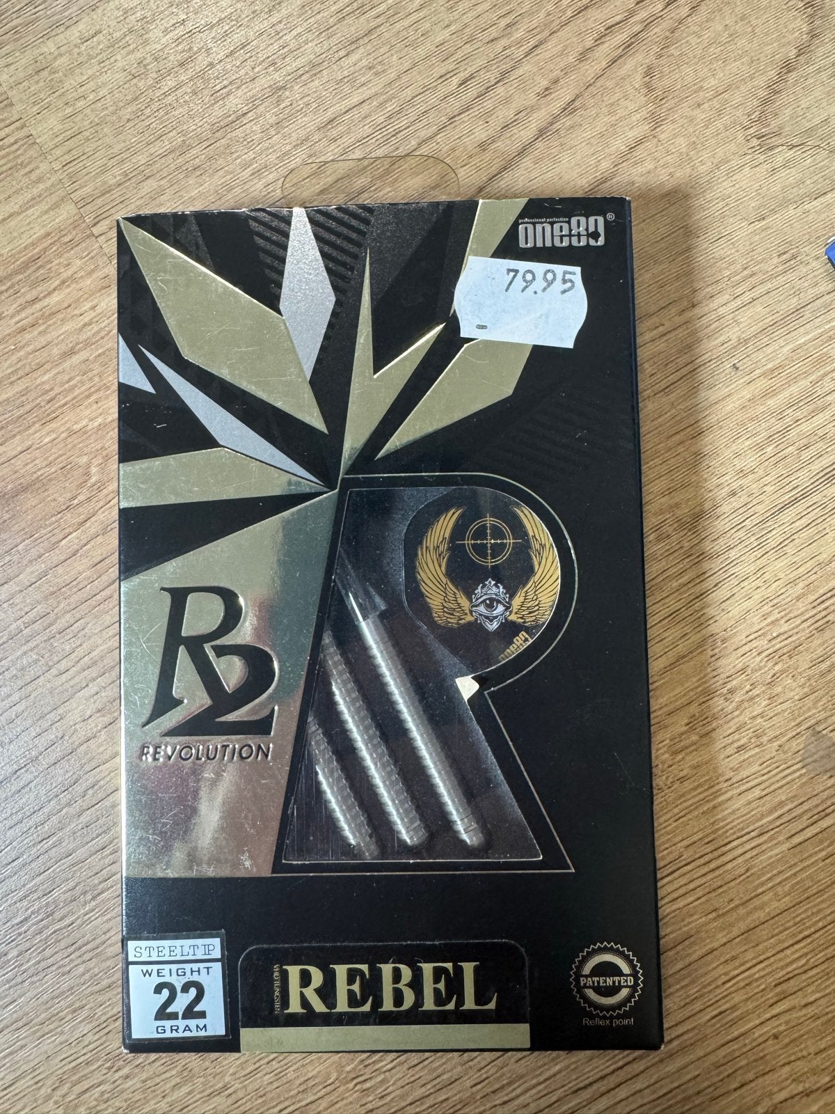 Nieuwe One80 Rebel 22 gram steel tip darts, Sport en Fitness, Darts, One80, ., Nieuw, Ophalen of Verzenden