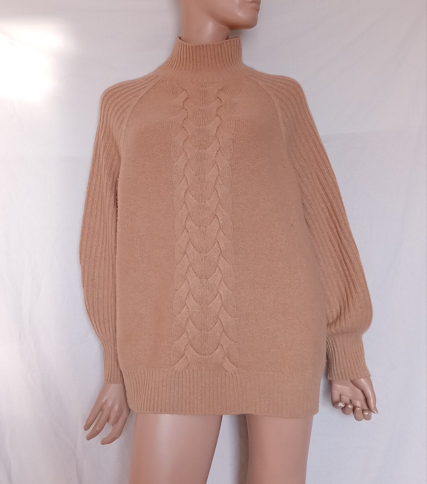 RENA MARX Oversized CASHMERE Trui , Maat 44, Ophalen of Verzenden, Zo goed als nieuw, Maat 42/44 (L), Beige