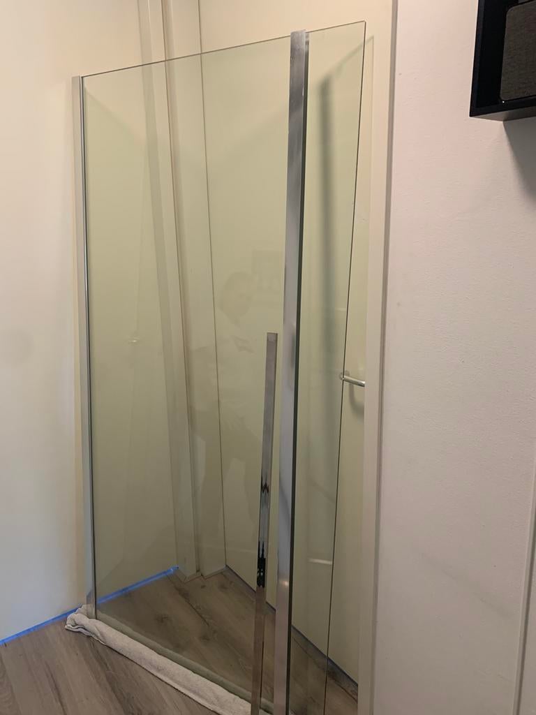 Glazen  Douchewand 100x1.95 m, Ophalen, Zo goed als nieuw