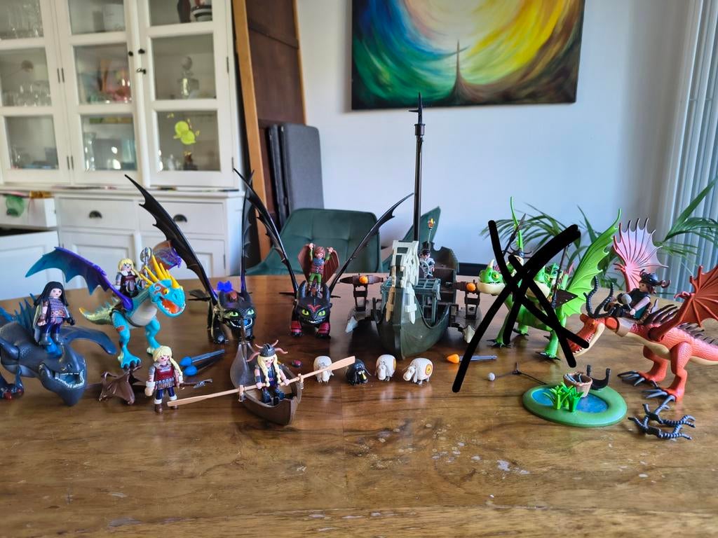 5 sets Drakenrijders van Berk /Dreamworks Dragons, Ophalen of Verzenden, Gebruikt