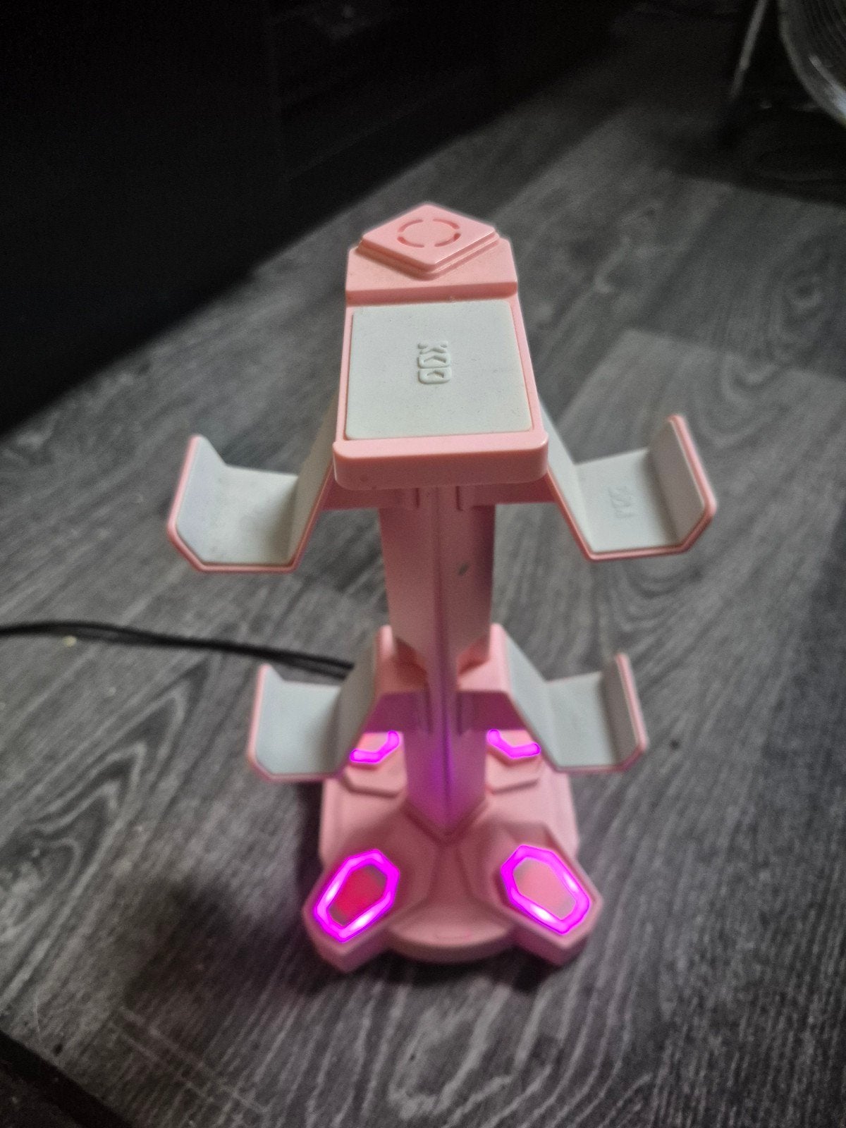 Gaming Headset Houder met RGB Verlichting, Houder/standaard, Zo goed als nieuw, PC, RGB verlichting