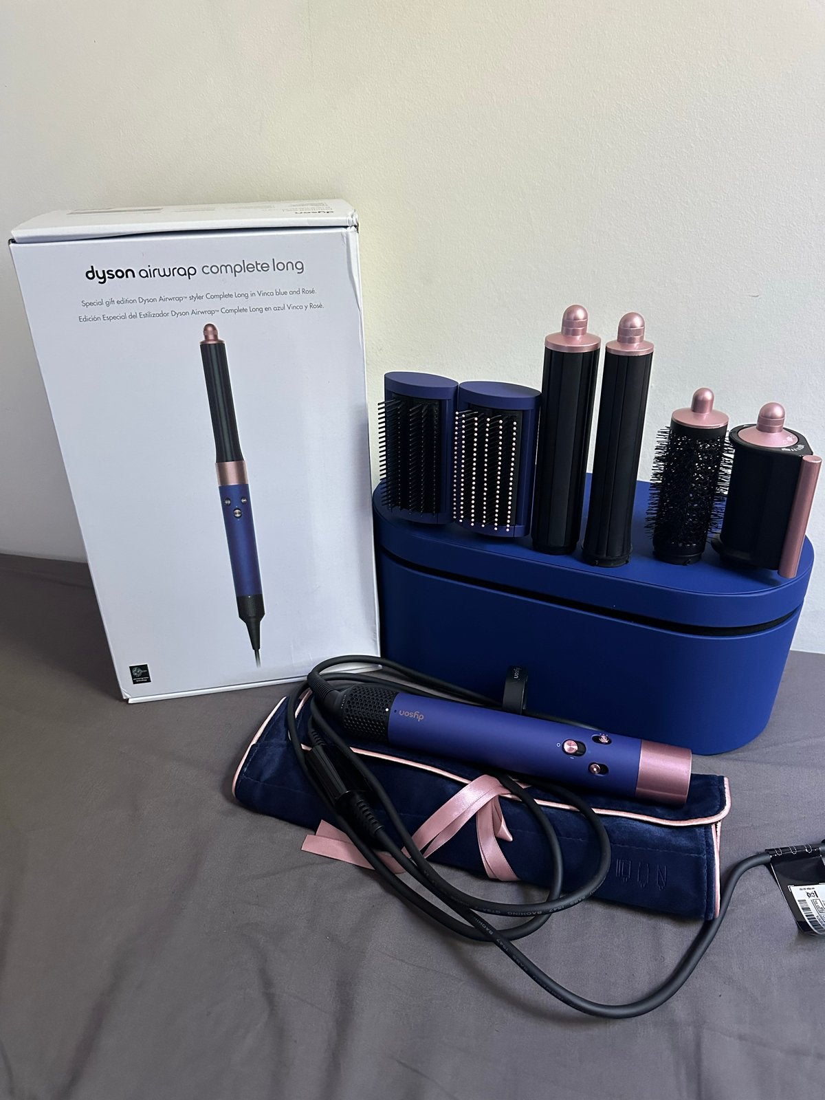 Dyson Airwrap Complete Long - Vica Blue & Rose, Ophalen of Verzenden, Zo goed als nieuw, Haarverzorging