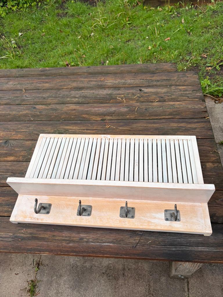 Houten kapstok, Huis en Inrichting, Woonaccessoires | Kapstokken, Ophalen, Hout, Wandkapstok, Minder dan 100 cm