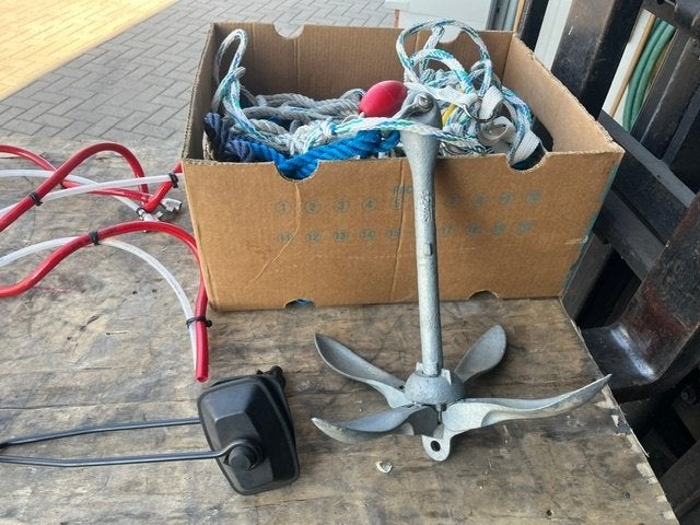 anker boot en touwen te koop, Ophalen, Gebruikt, Overige typen