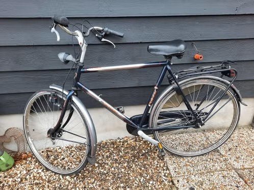Herenfiets, Fietsen en Brommers, Gebruikt, Versnellingen, 57 tot 61 cm, Trommelrem