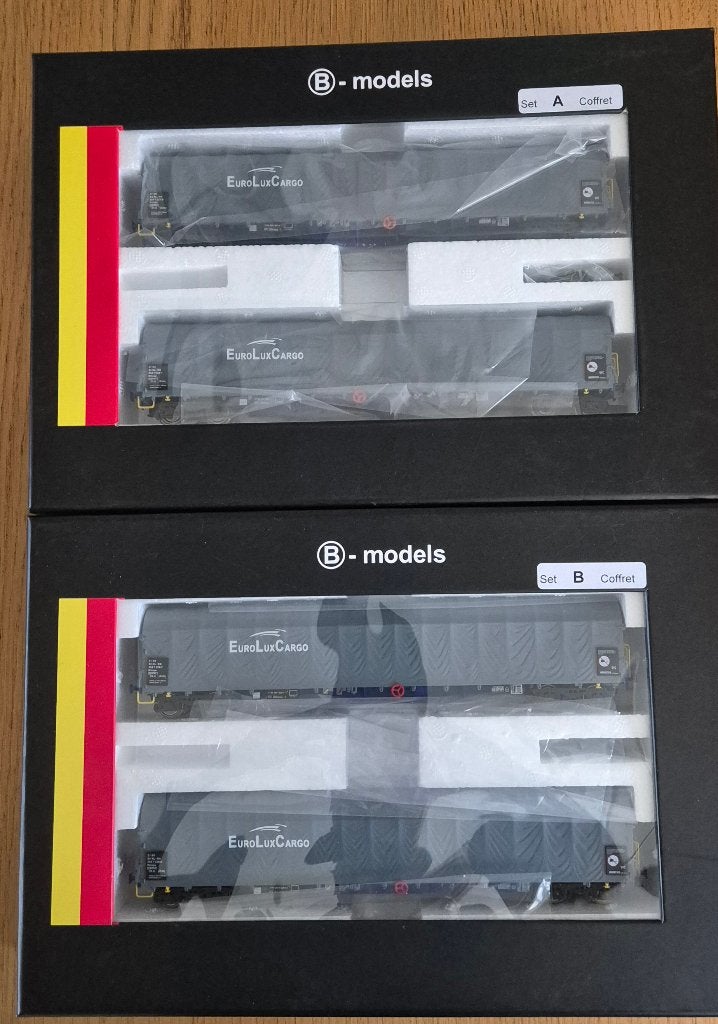 B-models set EuroLuxCargo Railion NS Nieuw in de doos, Overige merken, Gelijkstroom, Ophalen of Verzenden, NS